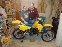 Assembly of the the 1984 RM-250 01 pat and mike cox