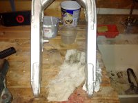 Assembly of the the 1984 RM-250 swing arm top