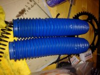 Assembly of the the 1984 RM-250 fork boots