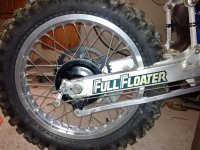 Assembly of the the 1984 RM-250 rear wheel