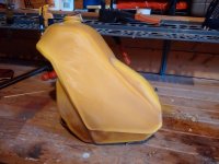 Assembly of the the 1984 RM-250 tank left