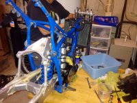 Assembly of the the 1984 RM-250 rads