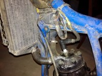 Assembly of the the 1984 RM-250 cable routing