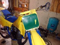 Assembly of the the 1984 RM-250 front controls